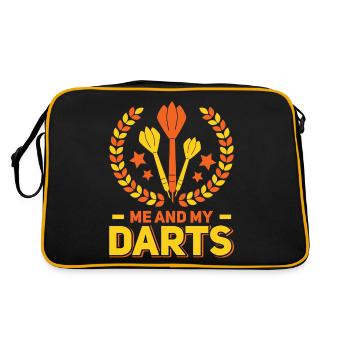 Club de sport de fléchettes, jeu de fléchettes, fléchettes de sport Pfeil - Sac Retro - noir/or - Dos
