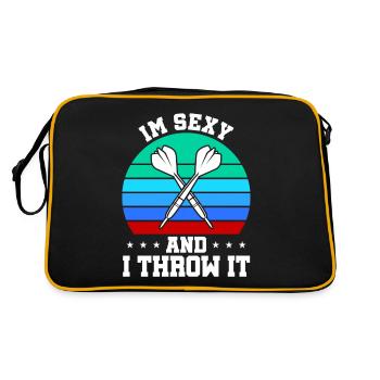 Club de sport de fléchettes, jeu de fléchettes, fléchettes de sport Pfeil - Sac Retro - noir/or - Dos