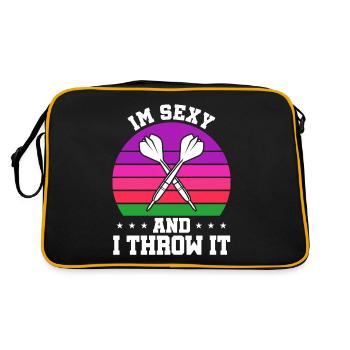 Club de sport de fléchettes, jeu de fléchettes, fléchettes de sport Pfeil - Sac Retro - noir/or - Dos