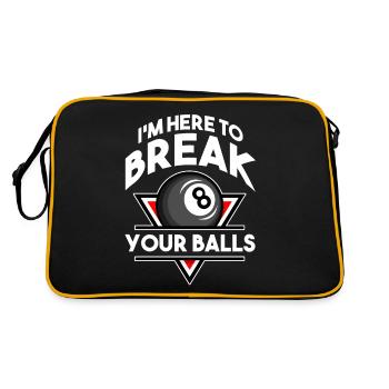 Billiards, Pool Billiards, Snooker Club, Club Billiards - Retro Bag - black/gold - Back