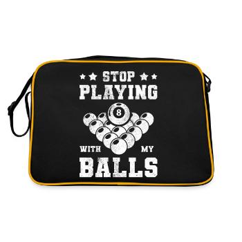 Billiards, Pool Billiards, Snooker Club, Club Billiards - Retro Bag - black/gold - Back