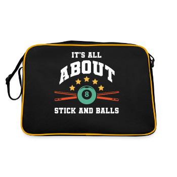 Billiards, Pool Billiards, Snooker Club, Club Billiards - Retro Bag - black/gold - Back