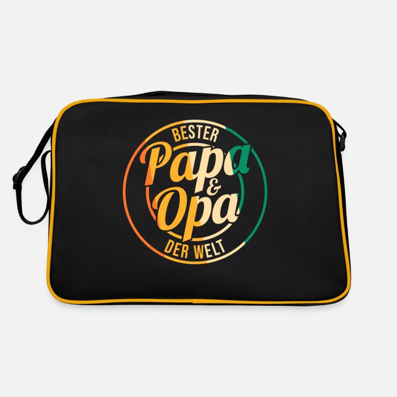 Beste Papa Und Opa Der Welt Retro Tasche