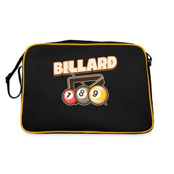 Billiards, Pool Billiards, Snooker Club, Club Billiards - Retro Bag - black/gold - Back