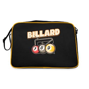 Billiards, Pool Billiards, Snooker Club, Club Billiards - Retro Bag - black/gold - Back