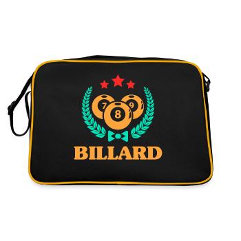 Billiards, Pool Billiards, Snooker Club, Club Billiards - Retro Bag - black/gold - Back