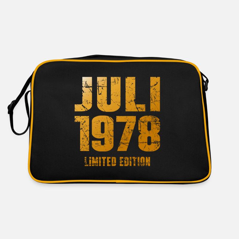 Legendär Seit Juli 1978 Geburtstag Geschenk - Retro Tasche - Schwarz/Gold