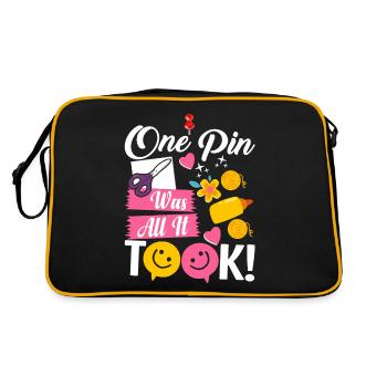 Scrapbooking Scrapbooker - Retro Tasche - Schwarz/Gold - Hinten