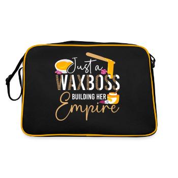 Cute Esthetician Skincare - Retro Tasche - Schwarz/Gold - Hinten