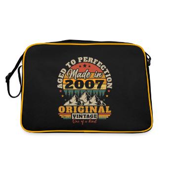 Original 2007 Vintage Anniversaire Humour - Sac Retro - noir/or - Dos