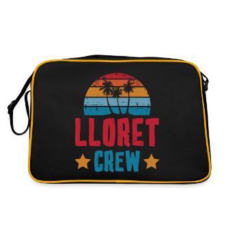 Lloret De Mar Crew - Retro Tasche - Schwarz/Gold - Hinten