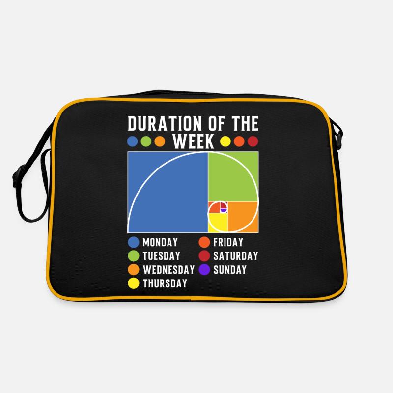 Drôle de coupe de nombre de Fibonacci doré Sac Retro