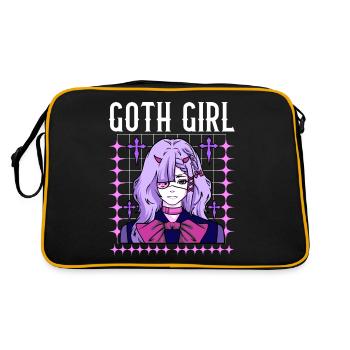 Goth Girl - Retro Bag - black/gold - Back