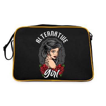 Alternative Girl Alt Girl Egirl - Sac Retro - noir/or - Dos