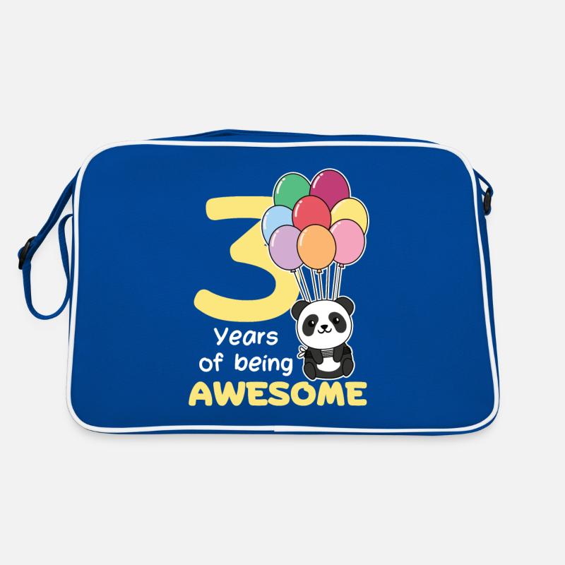 Panda pour les enfants de trois ans Sac Retro