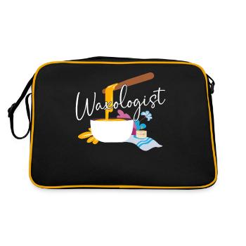 Cute Esthetician Skincare - Retro Tasche - Schwarz/Gold - Hinten