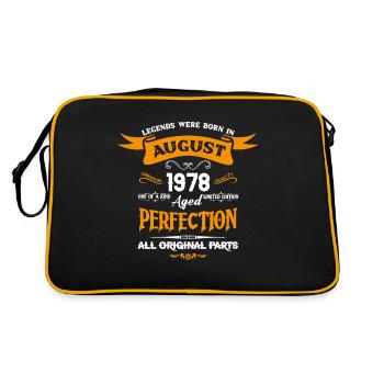Les légendes sont nées en août 1978 - Sac Retro - noir/or - Dos