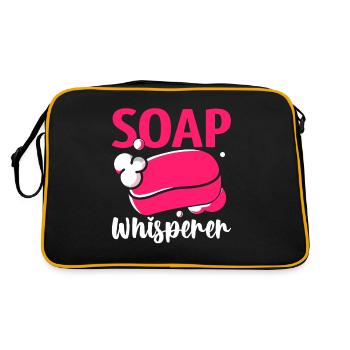 Soap Making, Soap Maker, Soapologist - Retro Bag - black/gold - Back