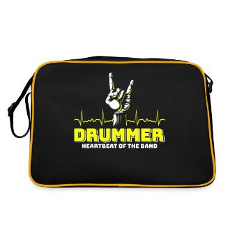 Drummers Drummers Drummers Drummers - Retro Bag - black/gold - Back