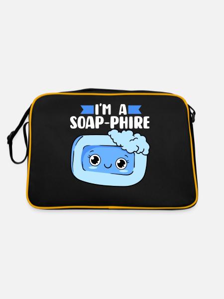 Fabrication de savon, savonnier, savonologue - Sac Retro - noir/or - Dos