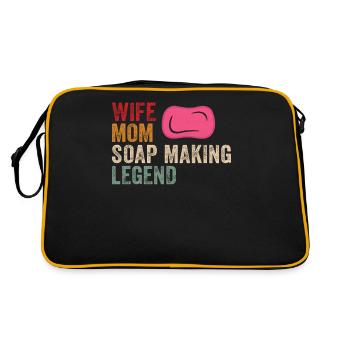 Fabricant de savon Soapologist - Sac Retro - noir/or - Dos