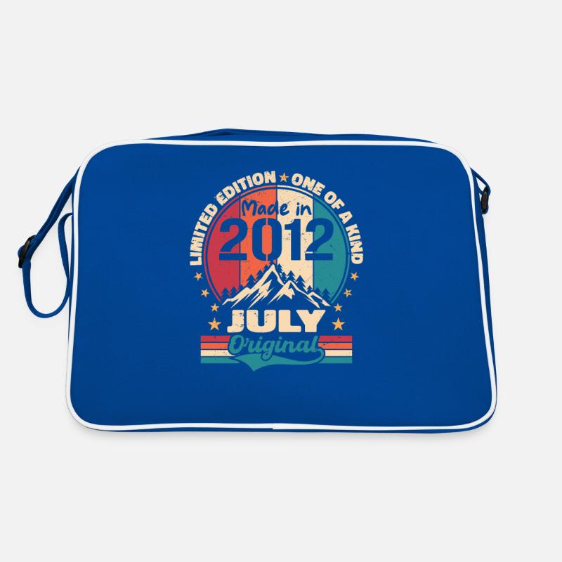 2012 Juillet Millésime Fabriqué Juillet 2012 Gift Sac Retro