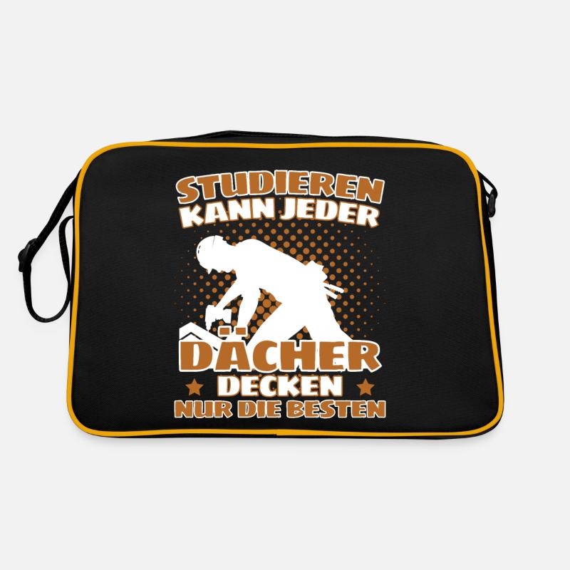 ICH BIN DACHDECKER! DER LUSTIGE DACHDECKER SPRUCH Retro Tasche