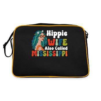 Peace Groovy - Retro Bag - black/gold - Back