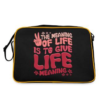 Hippie Retro Peace Kid - Sac Retro - noir/or - Dos