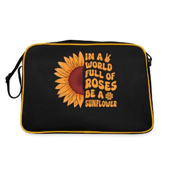 Hippie Peace - Retro Bag - black/gold - Back