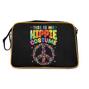 Groovy Peace - Retro Bag - black/gold - Back