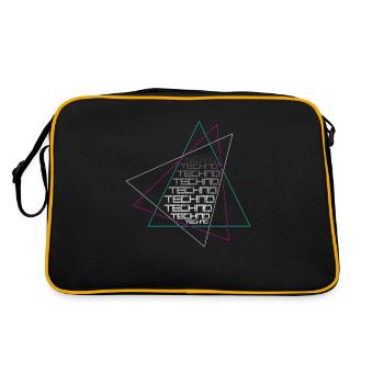 Techno - Retro Bag - black/gold - Back