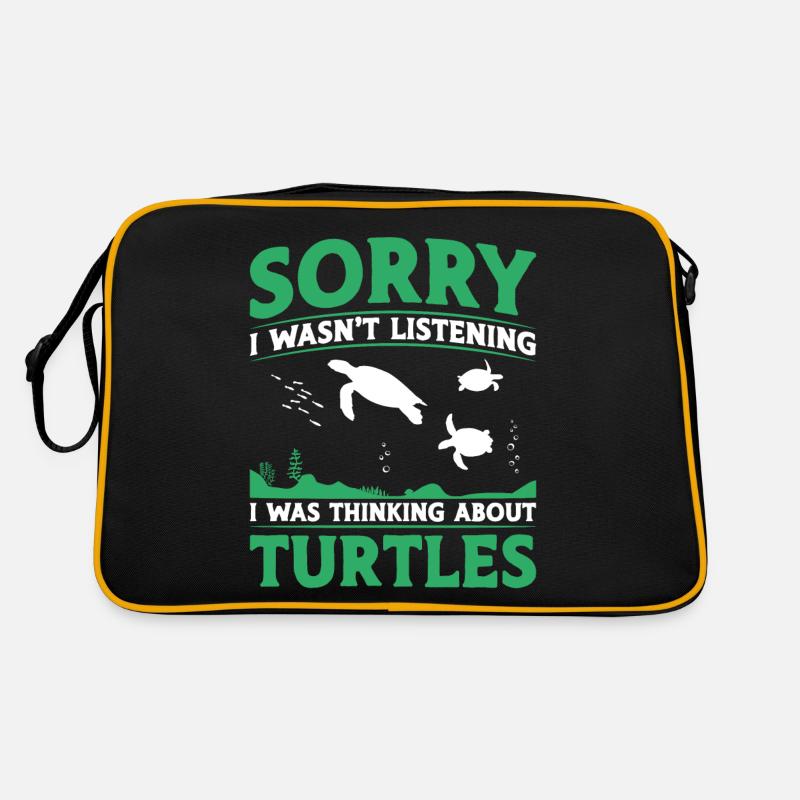Tortue de mer Désolé de ne pas l’être Sac Retro