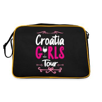 Tournée des filles en Croatie - Sac Retro - noir/or - Dos