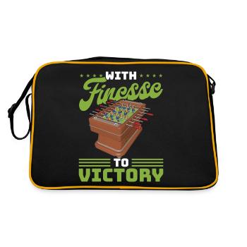 Foosball Gift Fans Wuzler Foosball - Retro Bag - black/gold - Back