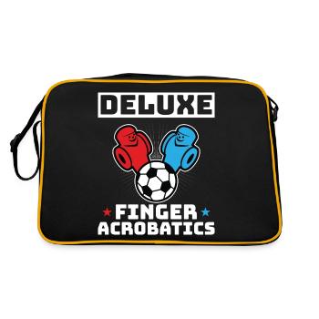 Foosball Gift Fans Wuzler Foosball - Retro Bag - black/gold - Back