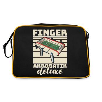 Foosball Gift Fans Wuzler Foosball - Retro Bag - black/gold - Back