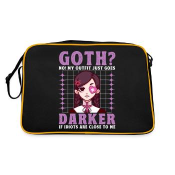 Funny Gothic - Retro Bag - black/gold - Back