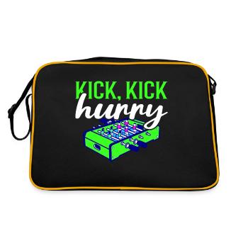Foosball Gift Fans Wuzler Foosball - Retro Bag - black/gold - Back