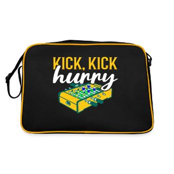 Foosball Gift Fans Wuzler Foosball - Retro Bag - black/gold - Back