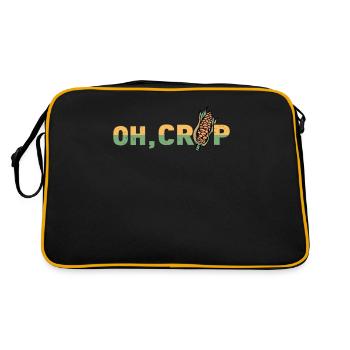 Farmer Farmer Grain Farmer Farm Country Egg - Retro Bag - black/gold - Back