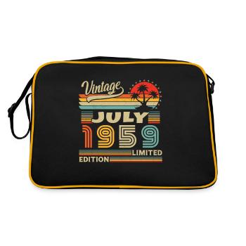 Geschenk Geburtstag Vintage Juli 1959 - Sac Retro - noir/or - Dos
