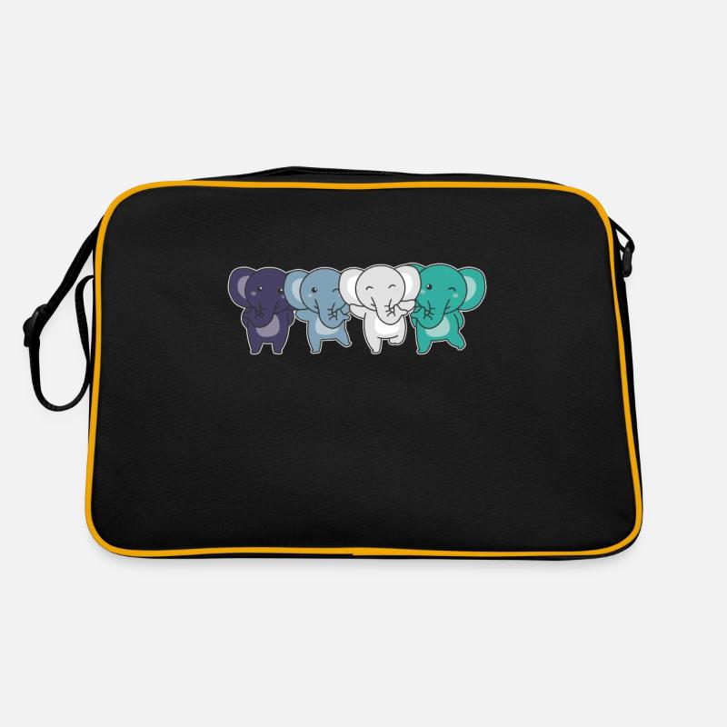 orienté aroace Flag Pride LGBTQ mignon éléphant Sac Retro