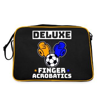 Foosball Gift Fans Wuzler Foosball - Retro Bag - black/gold - Back