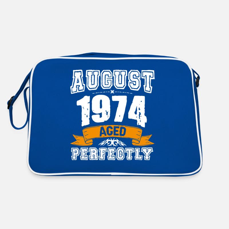 August 1974 Vintage Geburtstag Geschenk Retro Tasche