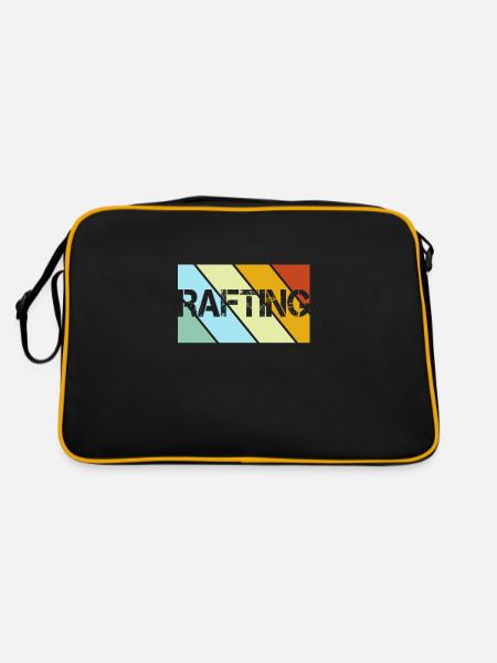Rafting Retro - Retro Tasche - Schwarz/Gold