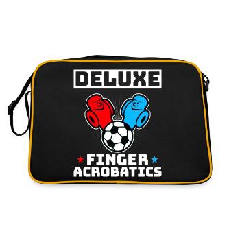 Foosball Gift Fans Wuzler Foosball - Retro Bag - black/gold - Back