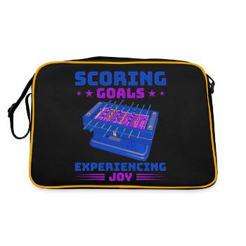Foosball Gift Fans Wuzler Foosball - Retro Bag - black/gold - Back