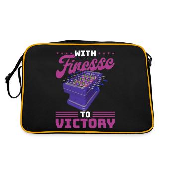 Foosball Gift Fans Wuzler Foosball - Retro Bag - black/gold - Back