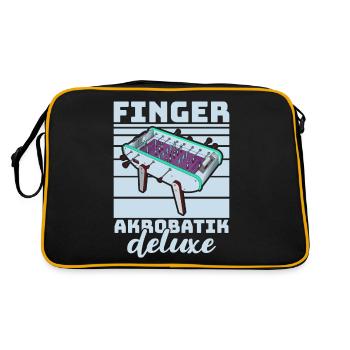 Foosball Gift Fans Wuzler Foosball - Retro Bag - black/gold - Back